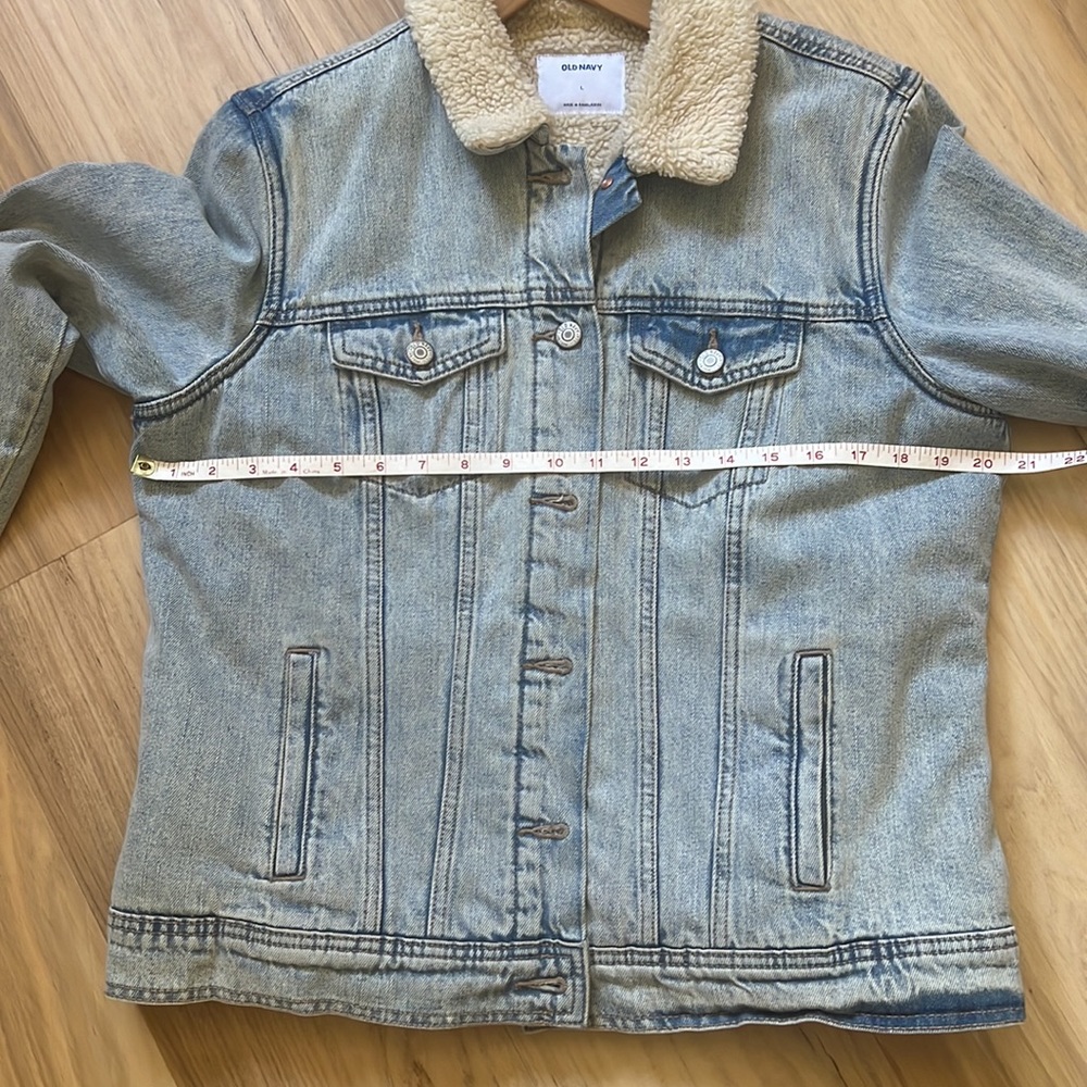 Sherpa lined denim jacket